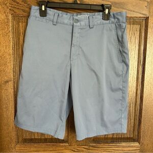 Nike Light Blue Flat-Front Golf Shorts